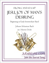 Jesu, Joy of Man's Desiring Concert Band sheet music cover